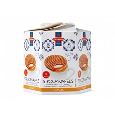 Bild av Daelmans Stroopwaffles Karamellvåfflor 230 gram per Hexa Box Äkta holländsk