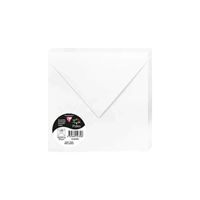 Bild av Clairefontaine Ref 5433C pollenkuvert (paket med 20) 165 x mm storlek, 120 gsm papper, gummerad tätning, bläckstråleskrivare och laserskrivare, syrafri vit
