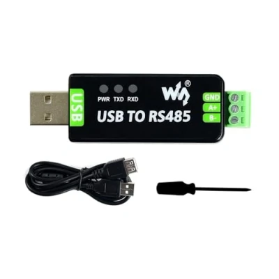 Bild av Waveshare Industrial USB to RS485 Converter with Original FT232RL Automatic Transceiving Embedded Protection Circuits such as Resettable Fuse ESD and TVS Diode