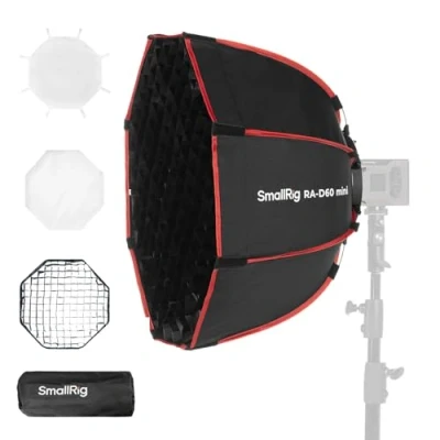 Bild av SmallRig RA D60 Parabolic Softbox, 23.6&quot; Quick Release Softbox med Carrying Bag, Compatible RC 60B COB Video Light för Photography Studio, Recording, Portraits Shooting 4682