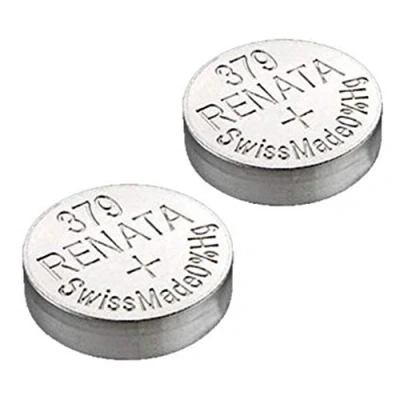 Bild av Best Price Square 2 x Renata klockbatteri tillverkade i Schweiz silveroxid batterier 379 (SR521SW)