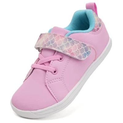 Bild av IceUnicorn barfotaskor sneakers pojkar flickor promenadskor minimalistiska småbarn traillöparskor, rosa, 31 EU