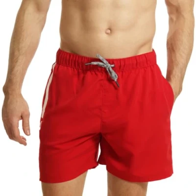 Bild av RIPT Performance Herrar Essentials Quick Dry UV 50 Solskydd Badshorts Badbyxor,Röd/Vit, XXL