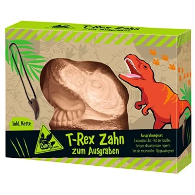 Bild av moses 4033477402523 T Rex tand för grävning, grävningsset med dinosaurietand och vulkanstenar, inklusive kedja utgrävningsverktyg, dinosauriefans