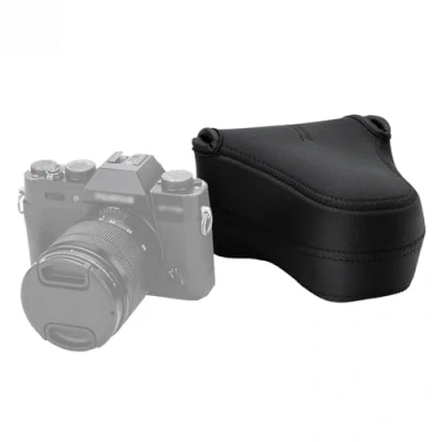 Bild av JJC Svart Neopren Spegellös Kamerafodral för Sony ZV E1, Fuji x T10/X A1/X A2/X M1 + 16 50mm eller 18 55mm Lins, Olympus E M10II, M5II 14 42mm II objektiv, PL8 12 Lins (127 85 130mm)