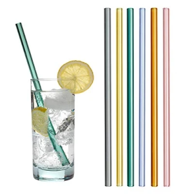 Bild av TFA Dostmann GlasWerk sugrör, i glas, 20 cm, 6 st per förpackning, böjd 14.2019.10, färgad, uthållig produkt