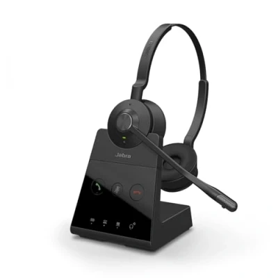 Bild av Jabra Engage 65 Stereo Wireless DECT headset för softphones (PC) och fast nättelefon, med laddning, Skype for Business Open Office certifierad