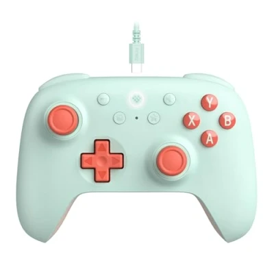 Bild av 8Bitdo Ultimate 2C Wired Controller for Windows PC and Android, with 1000Hz Polling Rate, Hall Effect Joysticks Triggers, Remappable L4/R4 Bumpers (Mint)