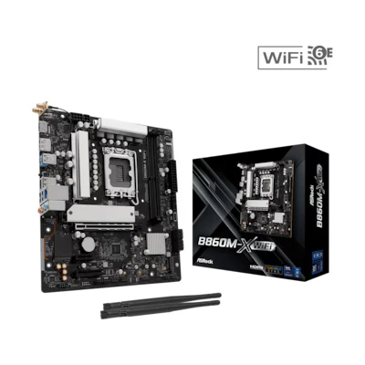 Bild av ASRock B860M X WiFi Moderkort Intel B860 LGA1851 socket DDR5 RAM Micro ATX