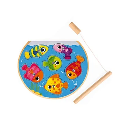 Bild av Janod Speedy Fish Puzzle Game Develops Fine Motor Skills and Concentration From 18 Months Old, J07088