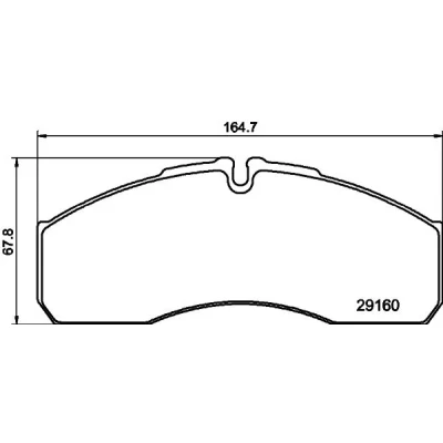 Bild av HELLA 8DB 355 005 401 Jeu de plaquettes frein préparé pour indicateur d&#039;usure IVECO: DAILY 3 Kasten/Kombi,