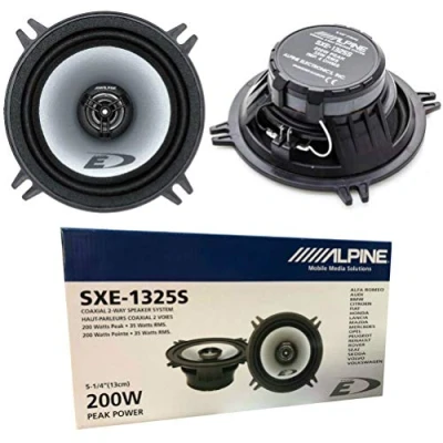 Bild av 2 högtalare koaxial vägs kompatibla med ALPINE SXE 1325S 13,00 cm 130 mm 5&quot; diameter 35 watt rms och 200 max impedans 4 ohm, per par