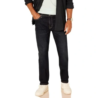 Bild av Amazon Essentials mäns rak passform jeans, mörk indigo batikfärg, 36 W x 31 L