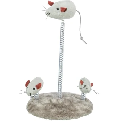 Bild av Trixie Mice on springs plush catnip ø 15 x 22 cm