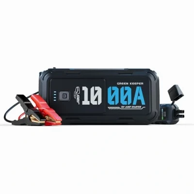 Bild av Bilstartare 1000A Bärbar Starthjälp Smart Jumperkabel 12V Batteristartare för 5.0L Bensin &amp; 3.5L Diesel Bilbatteri Booster Pack Flera Nödsituation Kit med LED Säkerhetsskydd
