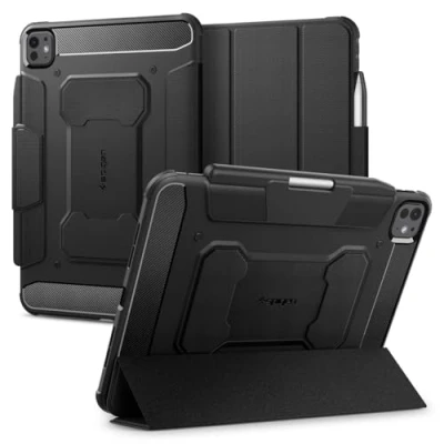 Bild av Spigen Rugged Armor Pro Fodral Kompatibel med iPad 11 Tum 5:e Generatie (2024) Case Svart