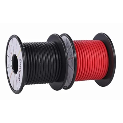 Bild av TUOFENG 14 AWG tråd, mjuk och flexibel silikon isolerad tråd 20 m [10 svart 10 röd] hög temperaturbeständighet för RC applikationer, testkabel, drönarbatteri
