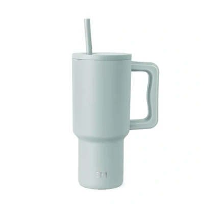 Bild av Simple Modern 30 cl tumlare med handtag och sugrörslock isolerad kopp återanvändbar rostfritt stål vattenflaska resemugg mugghållare vänlig gåvor för kvinnor honom henne Trek Collection