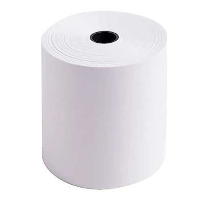 Bild av Exacompta 40655E 10 pack kassarullar, 1 lagers offset (träfri) standard, bredd: 74 mm, längd 40 m, diameter kärna 12 60 g/m², extra vit för bordsräknare och räkmaskiner