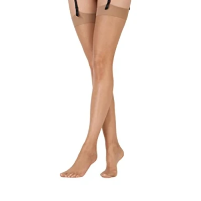 Bild av Pretty Polly Nylons glansiga strumpor, Beige (Sherry), M/L