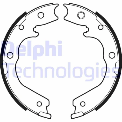 Bild av Bromsbackar, sats DELPHI LS2137