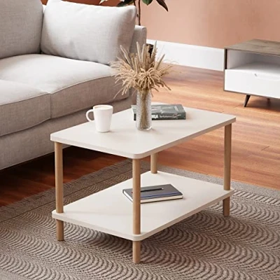 Bild av [en.casa] soffbord Jelling vardagsrumsbord rektangulärt 43 x 70 44 cm vitt