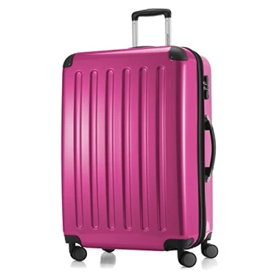 Bild av HAUPTSTADTKOFFER Alex bagage Resväska hård sida spinnvagn 4 hjul expanderbar, Magenta, 75 cm,
