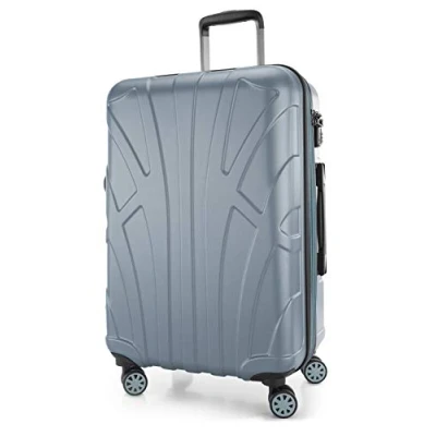 Bild av Suitline Koffer i 3 Größen, Vagnset Rollkoffer Hartschalen Reisekoffer (55 cm, 66 76 cm) Zwillingsrollen, 15 Verschiedene Farben, Pool blå, Resväska