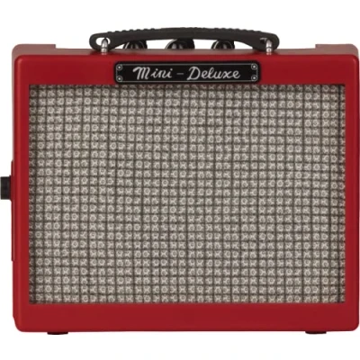 Bild av Fender Mini Deluxe Amp, lämplig för elgitarr och bas röd