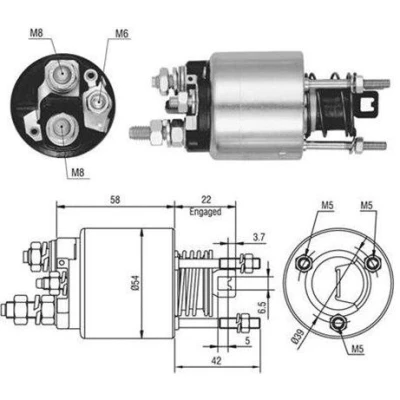 Bild av Solenoid, startmotor MAGNETI MARELLI 940113050526