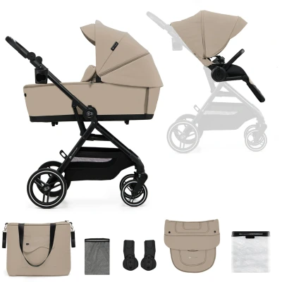Bild av Kinderkraft YOXI 2 in 1 Duovagn, Sand Beige