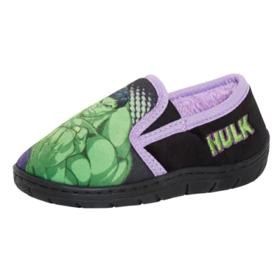Bild av Pojkars Incredible Hulk Tofflor Svarta 7 UK Barn