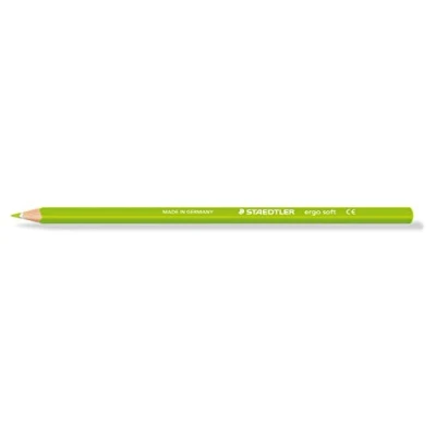 Bild av Staedtler Ergosoft 157 SB12 triangulära färgpennor standardförpackning Pack of 12 ljusgrön