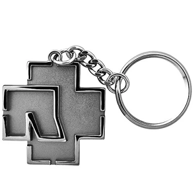 Bild av Rammstein nyckelring logotyp Schlüsselanhänger &quot;Logo&quot; metallisk, officiell bandvara