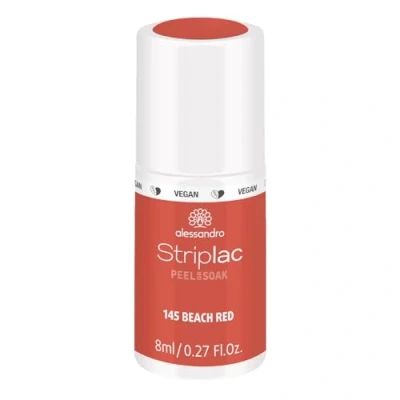 Bild av alessandro Striplac UV nagellack Beach Red skonsamt och långvarigt enkel borttagning tack vare Peel Off tekniken vegansk djurförsöksfri 8 ml