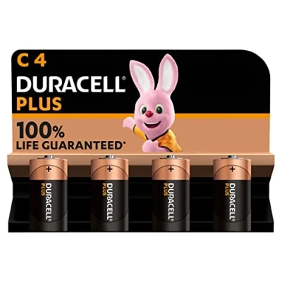 Bild av Duracell Batteri Plus Baby C (LR14) 1,5 V i 4 pack