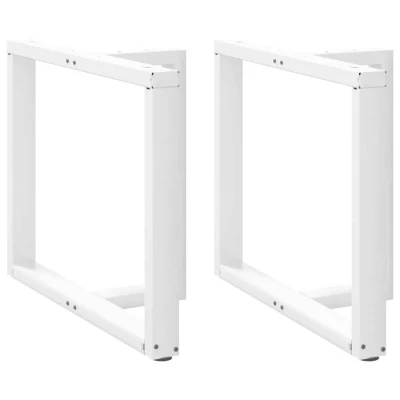 Bild av Matbordsben T formad 2 st vit 100x35x(72 73) cm stål
