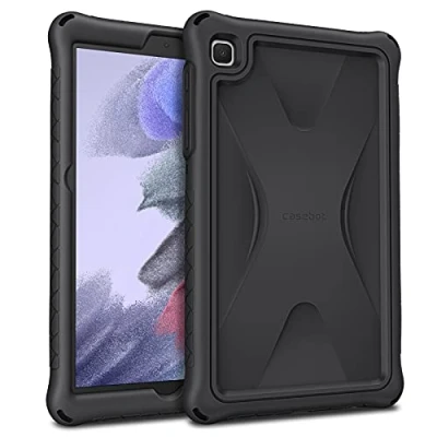 Bild av Fintie Silikonfodral till Samsung Galaxy Tab A7 Lite 8,7 tum 2021 modell (SM T220/T225/T227), kraftigt stötsäkert fallskydd barnvänligt skyddsfodral, svart