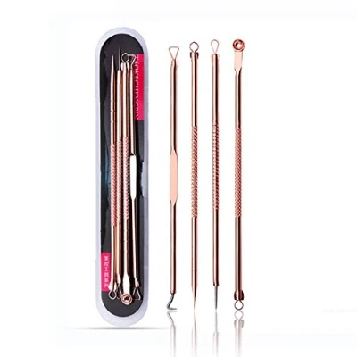 Bild av ATOMUS Blackhead Remover Tool Kit 4pcs Professional Pimple Extractor Comedone Acne Treatment Nose Face Skin Blemish Whitehead Popper Set with Metal Case