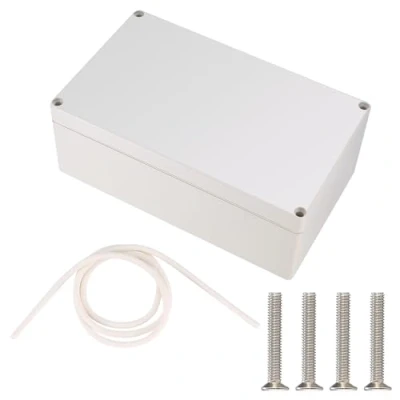 Bild av Vattentät IP65 elektronisk kopplingsbox, ABS plast, elektrisk projektkopplingsbox, med skruvmejsel 200 x 120 75 mm/grå