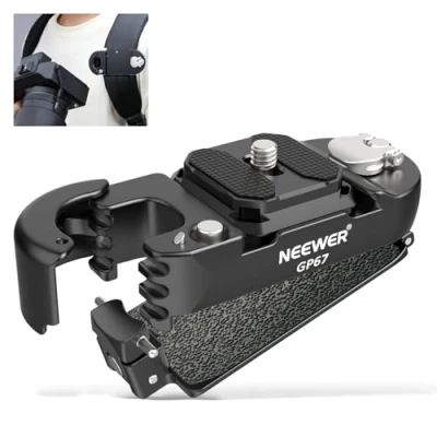 Bild av Neewer Ryggsäck kameraklämfäste med fyrkantig QR platta, uppgraderad säkerhetsspärr, snabbfrigörande kamerabältesklämma ryggsäcksrem kompatibel Peak Design PD system Canon Nikon Sony DSLRs