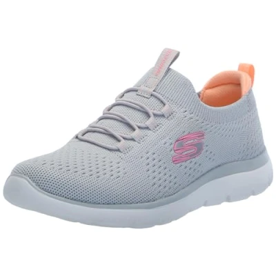 Bild av Skechers D&#039;lites, damsneakers, Multi Gymt grå, 39 EU Larga