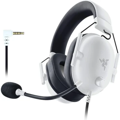 Bild av Razer BlackShark V2 X kabelanslutna Esports headset med flera plattformar (Triforce 50 mm drivrutiner, avancerad passiv brusreducering, 7.1 surroundljud, hyperklar kardioidmikrofon) Vit