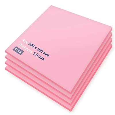 Bild av ARCTIC TP 1 (APT2012): Värmeledningspad, Basic Thermal Pad, 100 x 1,0 mm (4 Stycken) Utmärkt värmeledning, Idealisk spaltfyllare, enkel installation, säker hantering Rosa