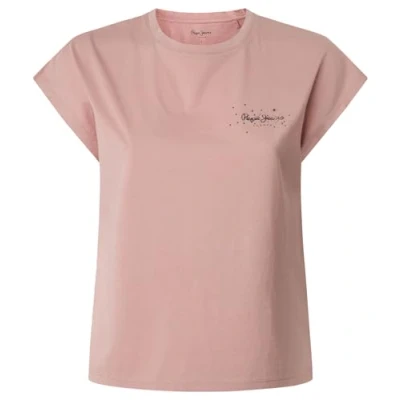 Bild av Pepe Jeans Lorena Tshirt med print, Storlek: Large, Washed pink