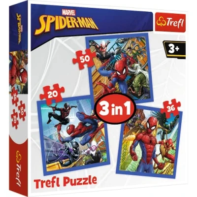 Bild av Trefl Spider Man Pussel 3 i 1