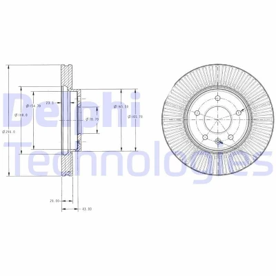 Bild av Bromsskiva DELPHI BG4092C