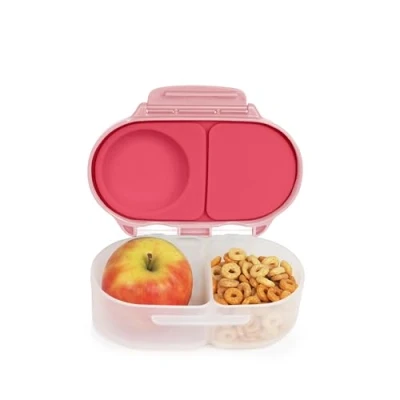 Bild av b.Box Snackbox Mini Bento lunchlåda med 2 läckagesäkra fack Perfekt för småbarn, barns lunch och snacks Passar hela frukten BPA fri