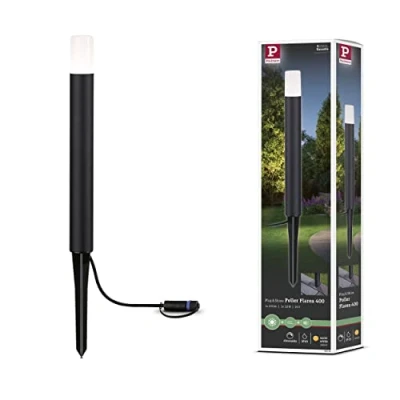 Bild av Paulmann 94536 Plug &amp; Shine LED Utomhusbelysning Pollare Flarea IP65 400 mm Varmvitt Inkl. 1x3,6 watt Dimbar Svart Metall 3000 K