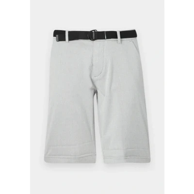 Bild av TOM Tailor Denim Regular Structured Shorts grey/white, Storlek: XS, Grey/white